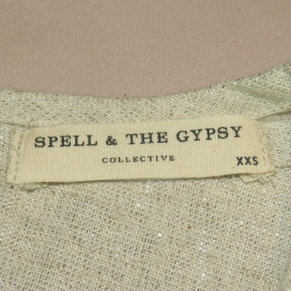 Spell & the Gypsy Collective Biscuit Lola Boho Bell Sleeve Belted Tunic Dress - Picture 11 of 13